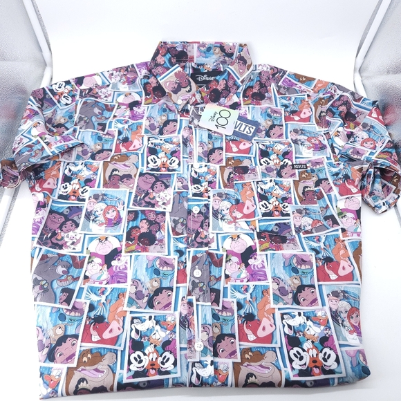 NWT RSVLTS Disney 100 “Say Cheese” KUNUFLEX Shirt Size Large - Picture 1 of 2